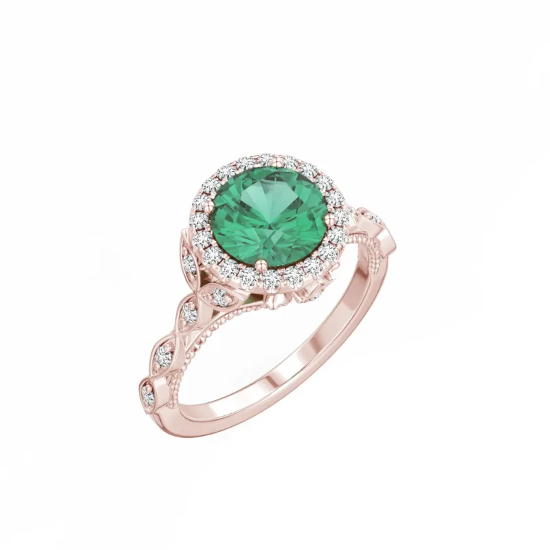Halo-Style Engagement Ring